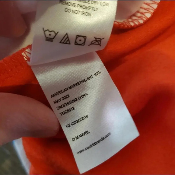 NWT Marvel Spider-Man 2 Piece Pajama Set Boys Size L (12-14) Red White Blue - Picture 9 of 9